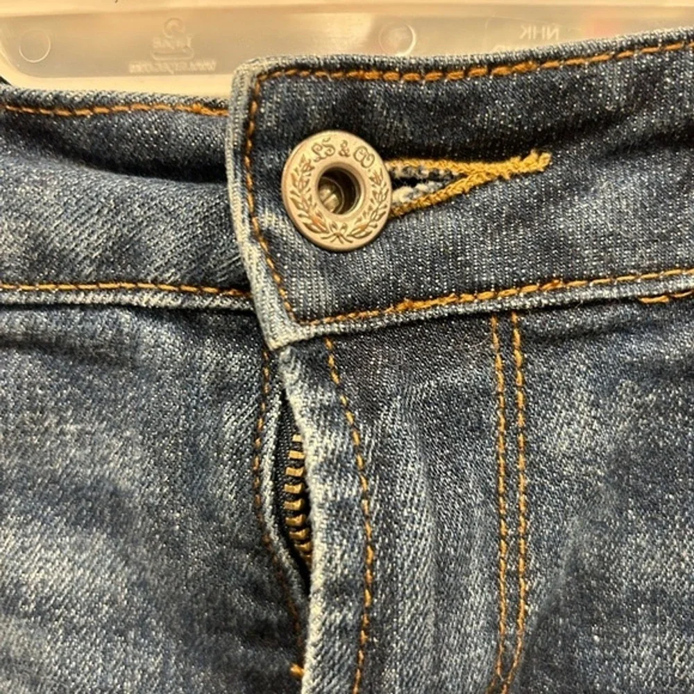 Levis Womens 6 Dark Wash Denim Cutoff Shorts Raw Hem Stretch Blue Beach Fesitval